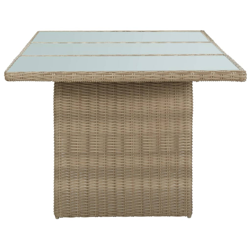 Garden_Dining_Table_Brown_200x100x74_cm_Glass_and_Poly_Rattan_IMAGE_3