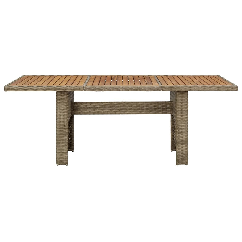 Garden_Dining_Table_Brown_200x100x74_cm_Poly_Rattan_IMAGE_2