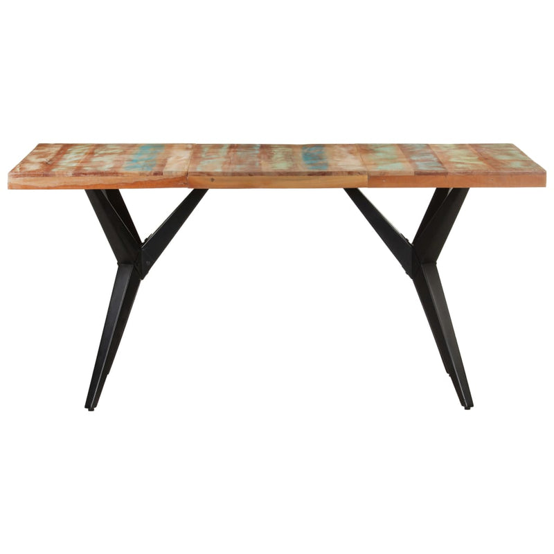 Dining Table 160x80x76 cm Solid Reclaimed Wood