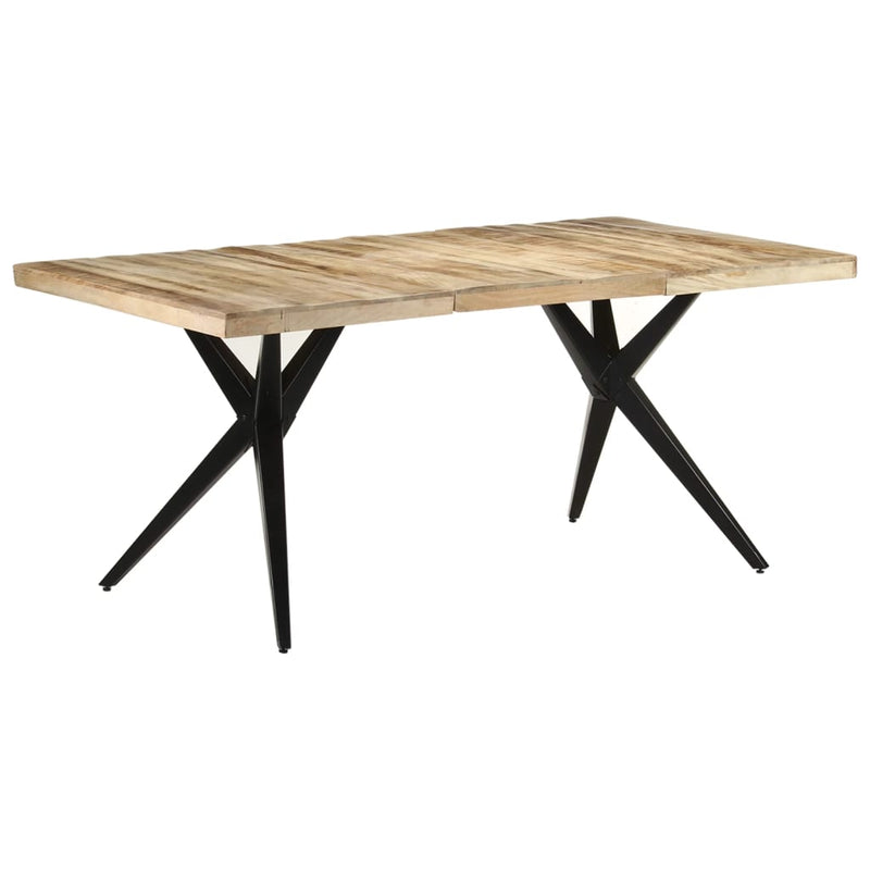 Dining Table 180x90x76 cm Rough Mango Wood