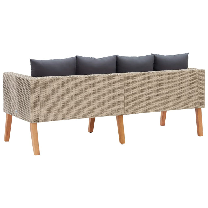 2-Seater_Garden_Sofa_with_Cushions_Poly_Rattan_Beige_IMAGE_4_EAN:8720286073551