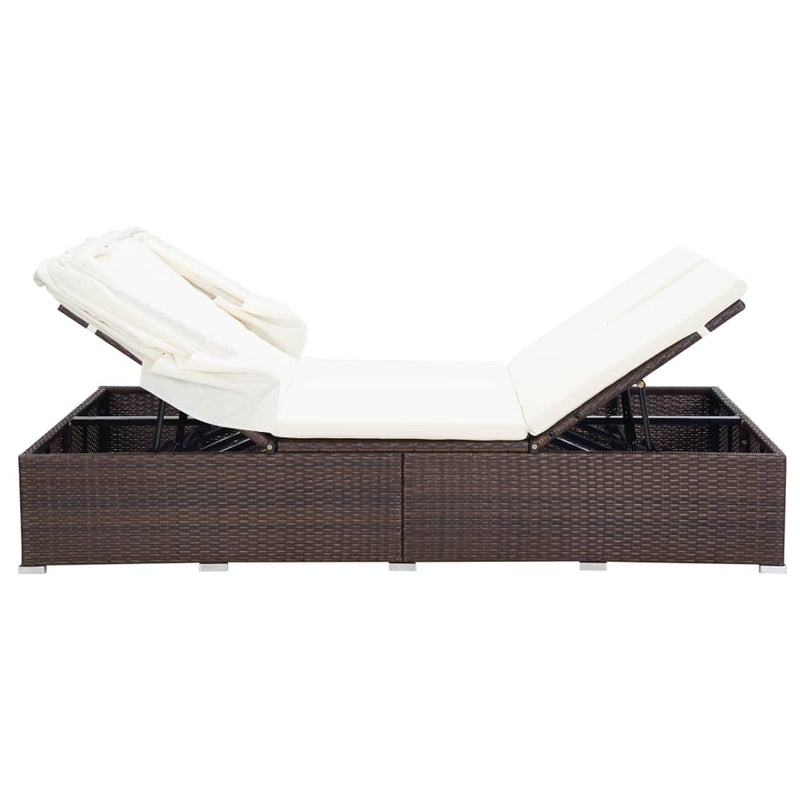 2-Person_Sunbed_with_Cushion_Poly_Rattan_Brown_IMAGE_5