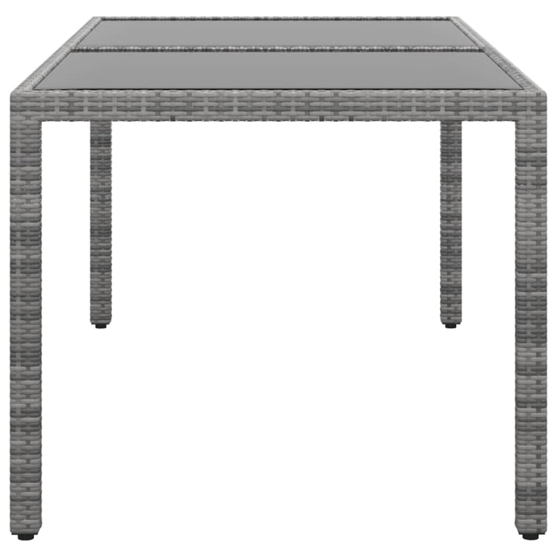 Garden_Table_150x90x75_cm_Tempered_Glass_and_Poly_Rattan_Grey_IMAGE_3