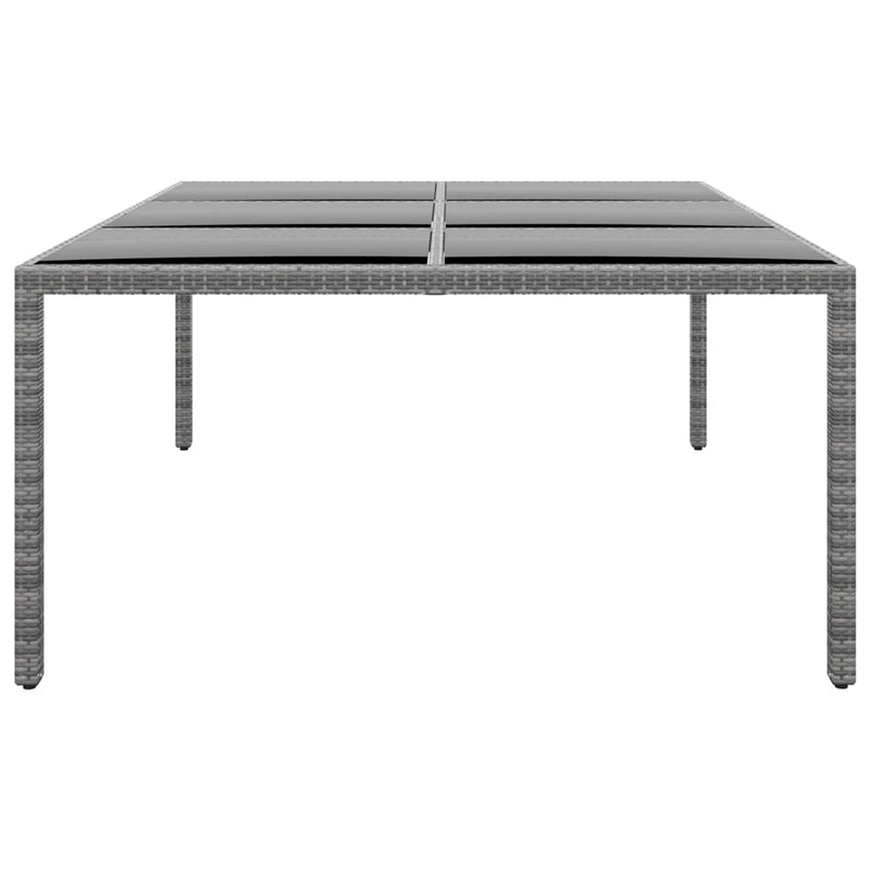 Garden_Table_200x150x75_cm_Tempered_Glass_and_Poly_Rattan_Grey_IMAGE_3