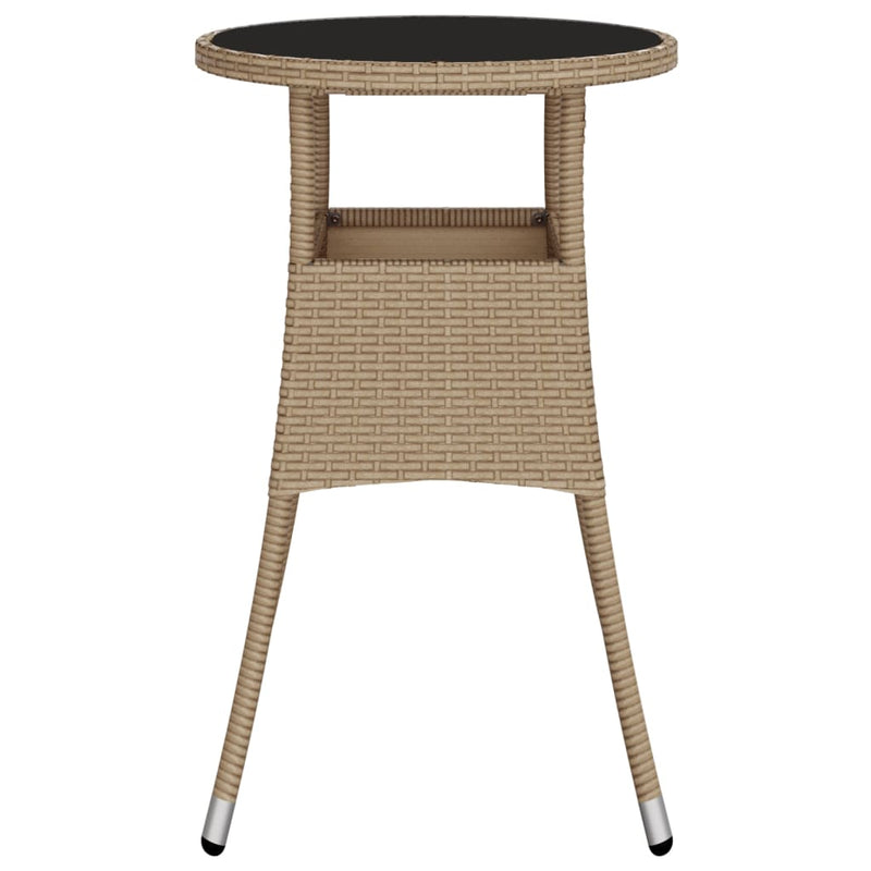 Garden_Table_Ø60x75_cm_Tempered_Glass_and_Poly_Rattan_Beige_IMAGE_4