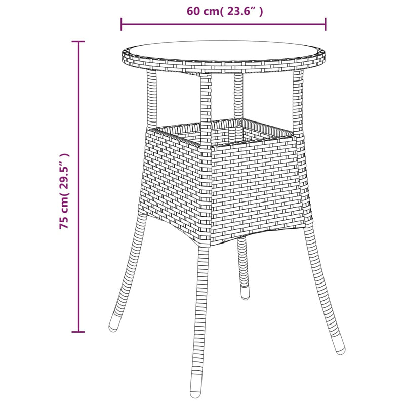 Garden_Table_Ø60x75_cm_Tempered_Glass_and_Poly_Rattan_Beige_IMAGE_6