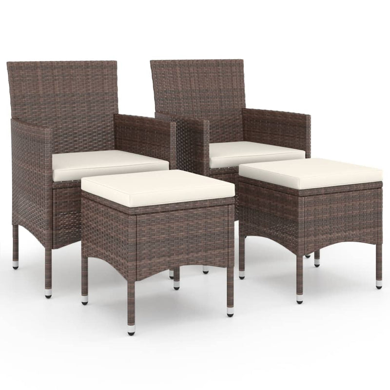 4_Piece_Garden_Chair_and_Stool_Set_Poly_Rattan_Brown_IMAGE_2_EAN:8720286089903