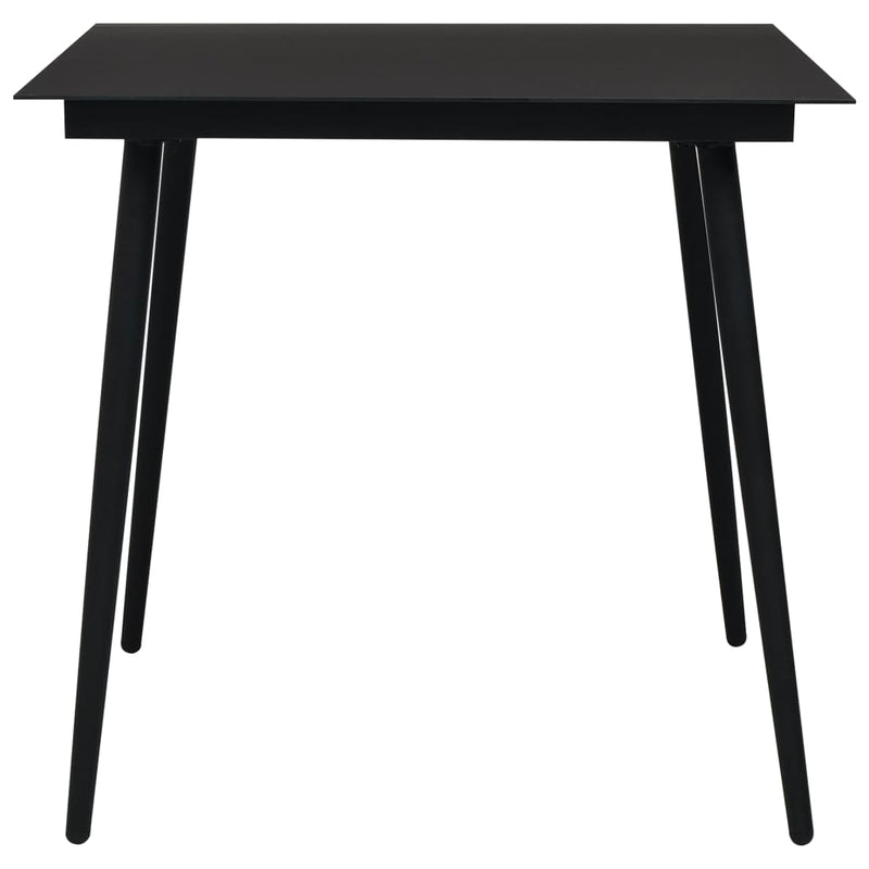Garden_Dining_Table_Black_80x80x74_cm_Steel_and_Glass_IMAGE_2