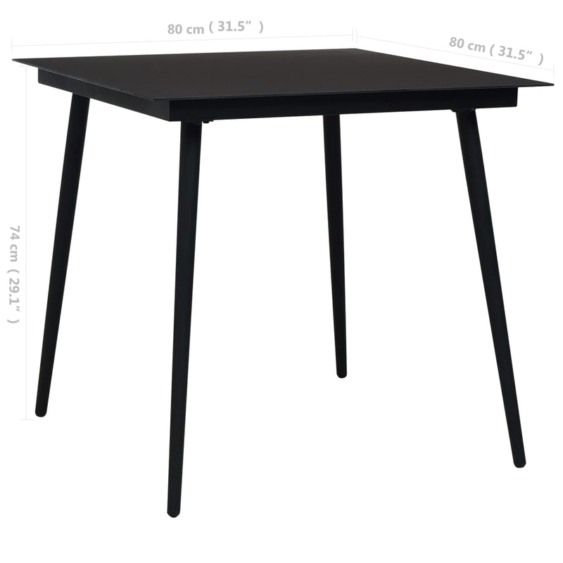 Garden_Dining_Table_Black_80x80x74_cm_Steel_and_Glass_IMAGE_4