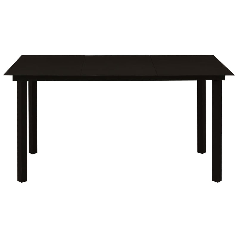 Garden_Dining_Table_Black_150x80x74_cm_Steel_and_Glass_IMAGE_2