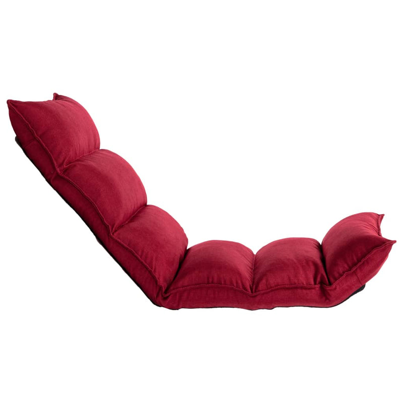 Folding_Floor_Chair_Wine_Red_Fabric_IMAGE_3