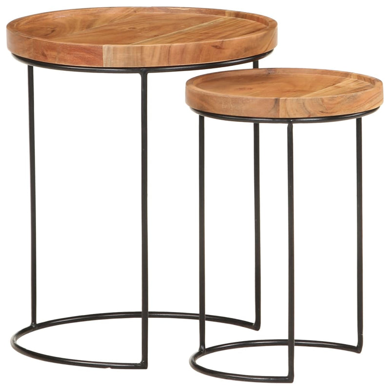 2_Piece_Coffee_Table_Set_Solid_Acacia_Wood_and_Steel_IMAGE_11