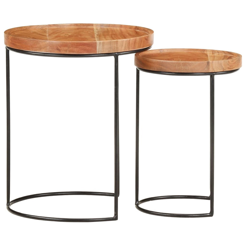 2_Piece_Coffee_Table_Set_Solid_Acacia_Wood_and_Steel_IMAGE_3