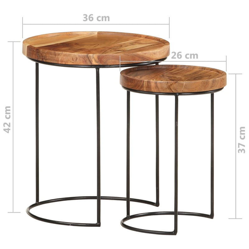 2_Piece_Coffee_Table_Set_Solid_Acacia_Wood_and_Steel_IMAGE_9