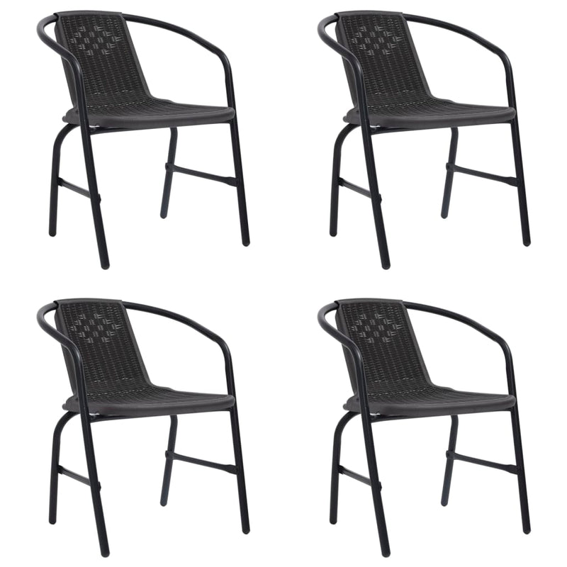 Garden_Chairs_4_pcs_Plastic_Rattan_and_Steel_110_kg_IMAGE_1_EAN:8720286114186