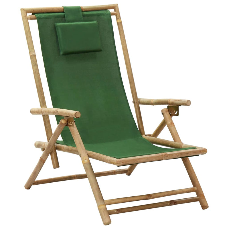 Reclining_Relaxing_Chair_Green_Bamboo_and_Fabric_IMAGE_1