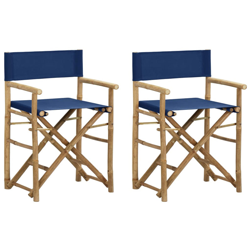 Folding_Director's_Chairs_2_pcs_Blue_Bamboo_and_Fabric_IMAGE_1