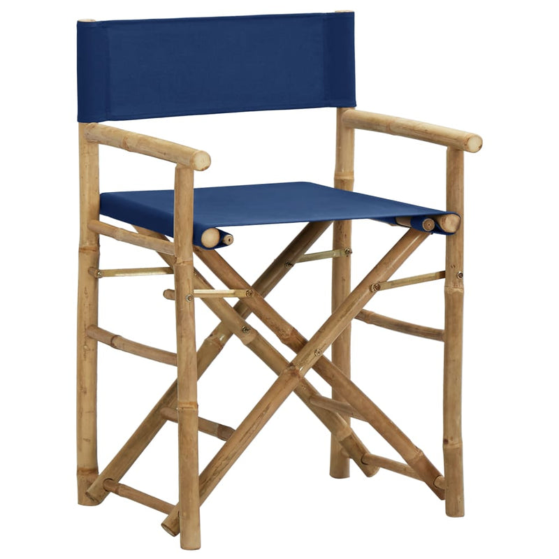 Folding_Director's_Chairs_2_pcs_Blue_Bamboo_and_Fabric_IMAGE_2