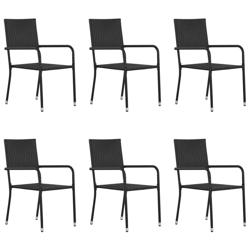 Outdoor_Dining_Chairs_6_pcs_Poly_Rattan_Black_IMAGE_1_EAN:8720286137420