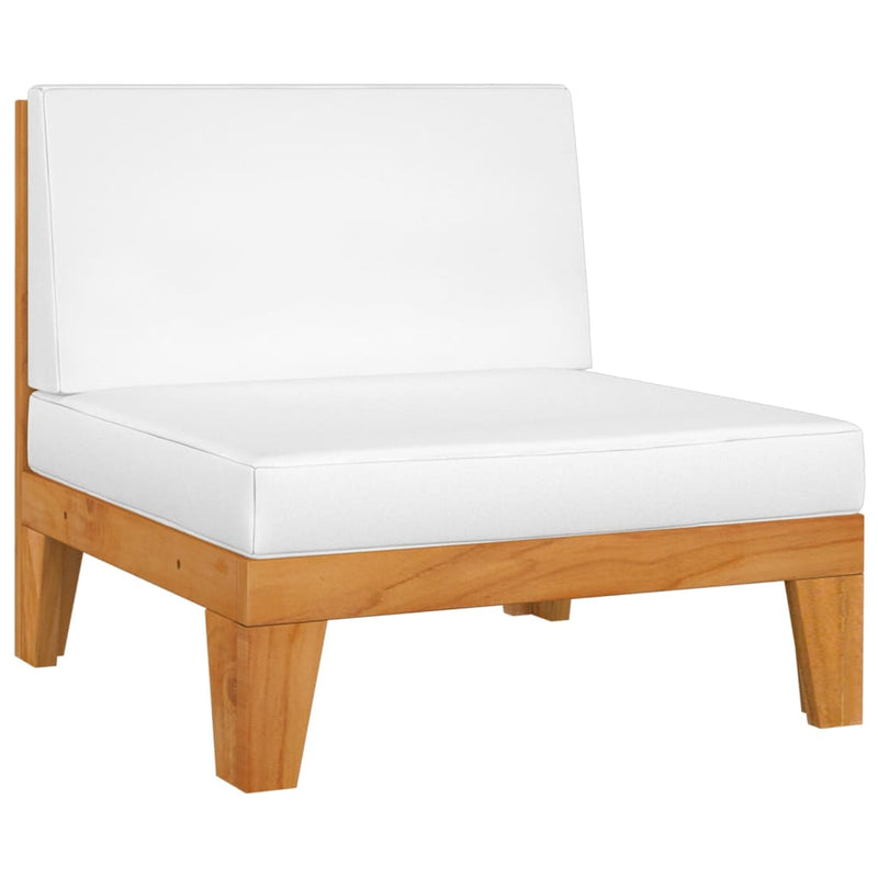 Sectional_Middle_Sofa_&_Cream_White_Cushions_Solid_Acacia_Wood_IMAGE_1