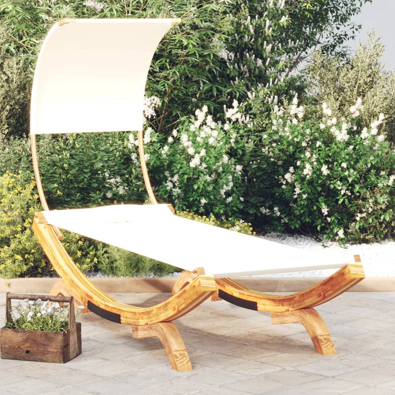 Outdoor_Lounge_Bed_with_Canopy_100x200x126_cm_Solid_Bent_Wood_Cream_IMAGE_1