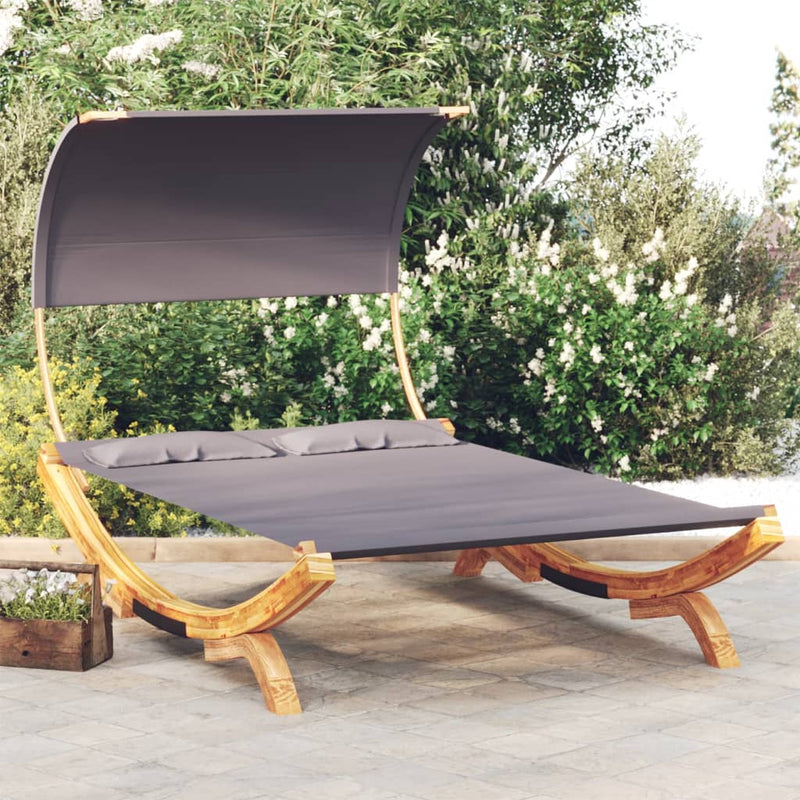 Outdoor_Lounge_Bed_with_Canopy_165x203x126cm_Solid_Bent_Wood_Anthracite_IMAGE_1