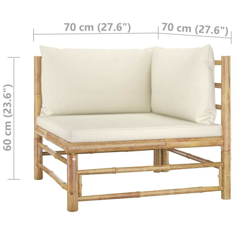 2_Piece_Garden_Lounge_Set_with_Cream_White_Cushions_Bamboo_IMAGE_6_EAN:8720286188002