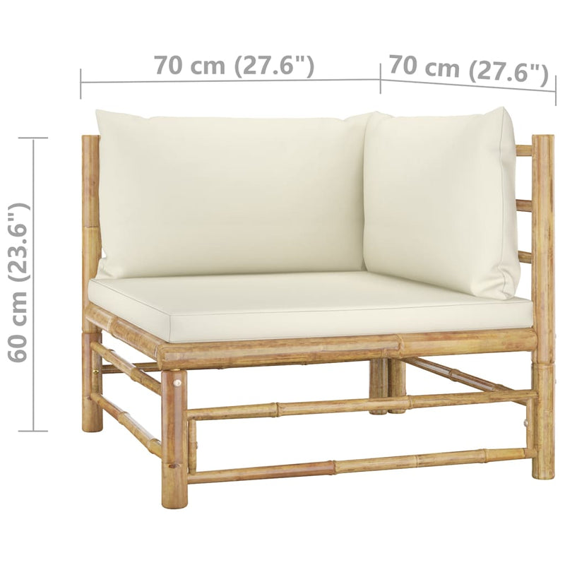 3_Piece_Garden_Lounge_Set_with_Cream_White_Cushions_Bamboo_IMAGE_7