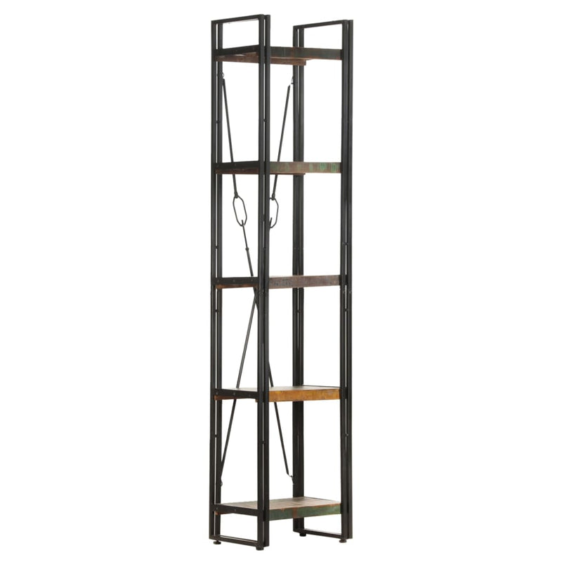 5-Tier Bookcase 40x30x180 cm Solid Reclaimed Wood