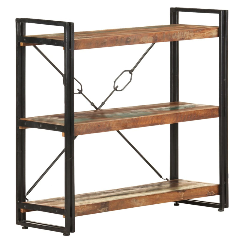 3-Tier_Bookcase_90x30x80_cm_Solid_Reclaimed_Wood_IMAGE_1_EAN:8720286200780