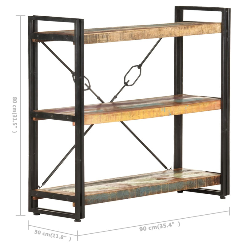 3-Tier_Bookcase_90x30x80_cm_Solid_Reclaimed_Wood_IMAGE_5_EAN:8720286200780