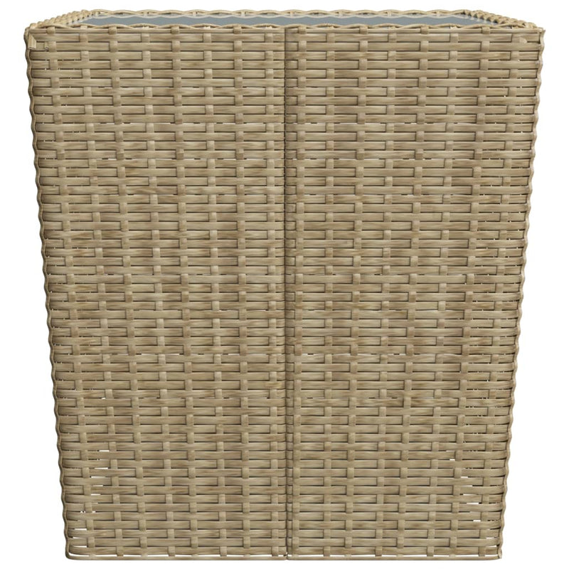 3_Piece_Bistro_Set_Poly_Rattan_and_Tempered_Glass_Beige_IMAGE_11