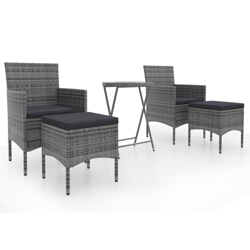 5_Piece_Garden_Bistro_Set_Poly_Rattan_and_Tempered_Glass_Grey_IMAGE_2