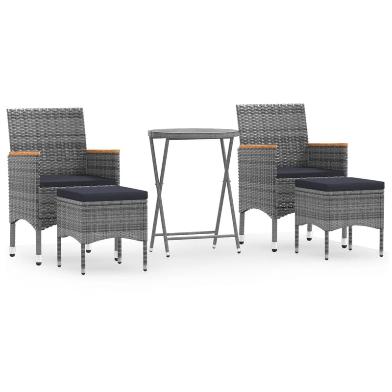 5_Piece_Garden_Bistro_Set_Poly_Rattan_and_Tempered_Glass_Grey_IMAGE_2