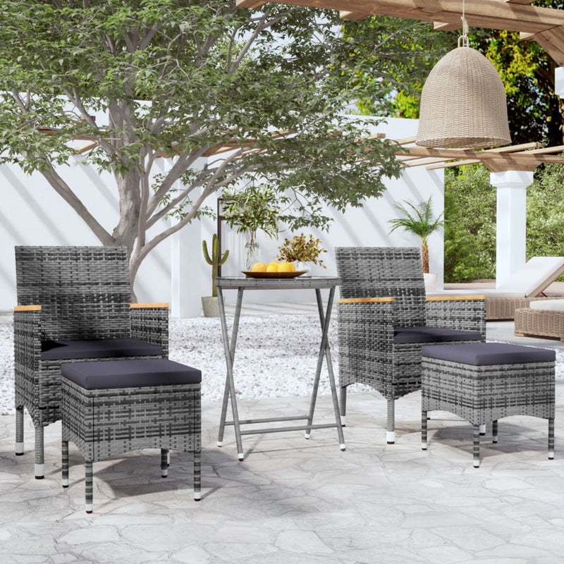 5_Piece_Garden_Bistro_Set_Poly_Rattan_and_Tempered_Glass_Grey_IMAGE_1