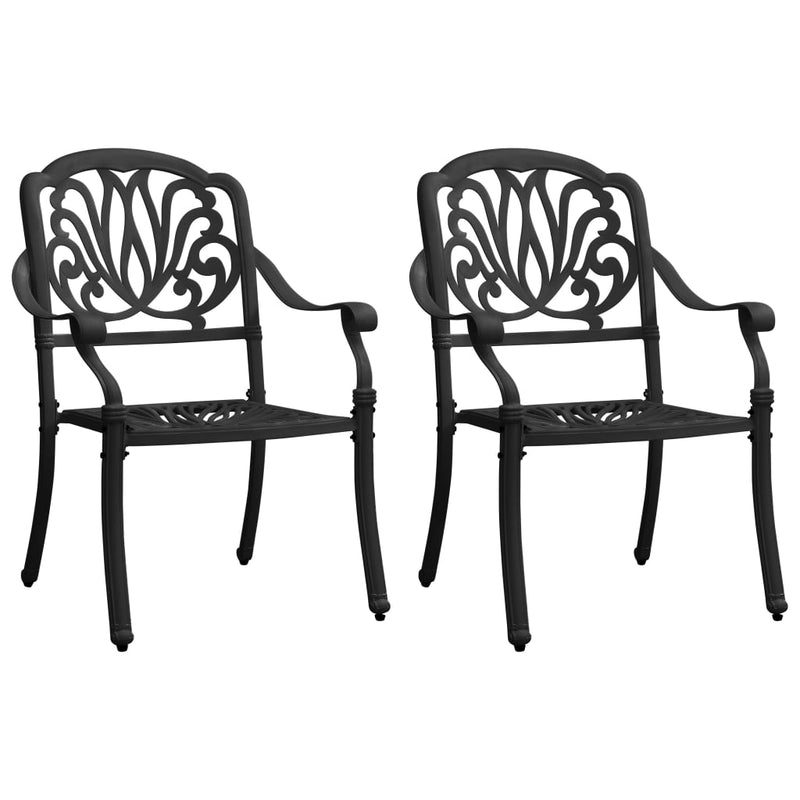 Garden_Chairs_2_pcs_Cast_Aluminium_Black_IMAGE_1_EAN:8720286205716