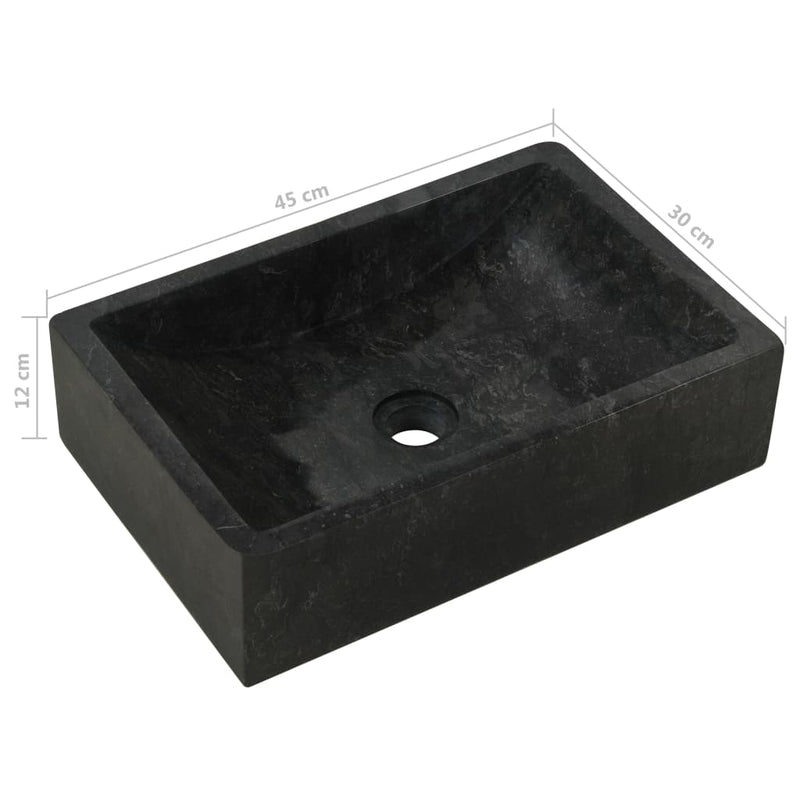 Bathroom Vanity Cabinet Solid Wood Teak with Sinks Marble Black