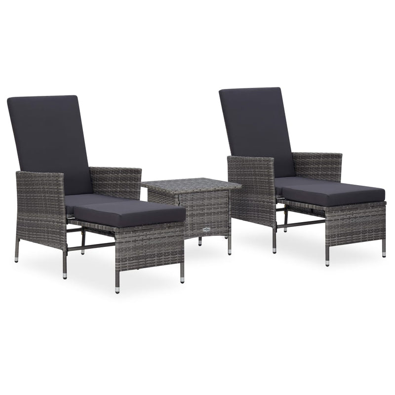 3_Piece_Garden_Lounge_Set_with_Cushions_Poly_Rattan_Grey_IMAGE_1