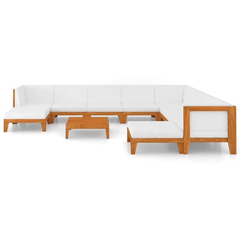 11_Piece_Garden_Lounge_Set_with_Cushions_Solid_Acacia_Wood_IMAGE_3