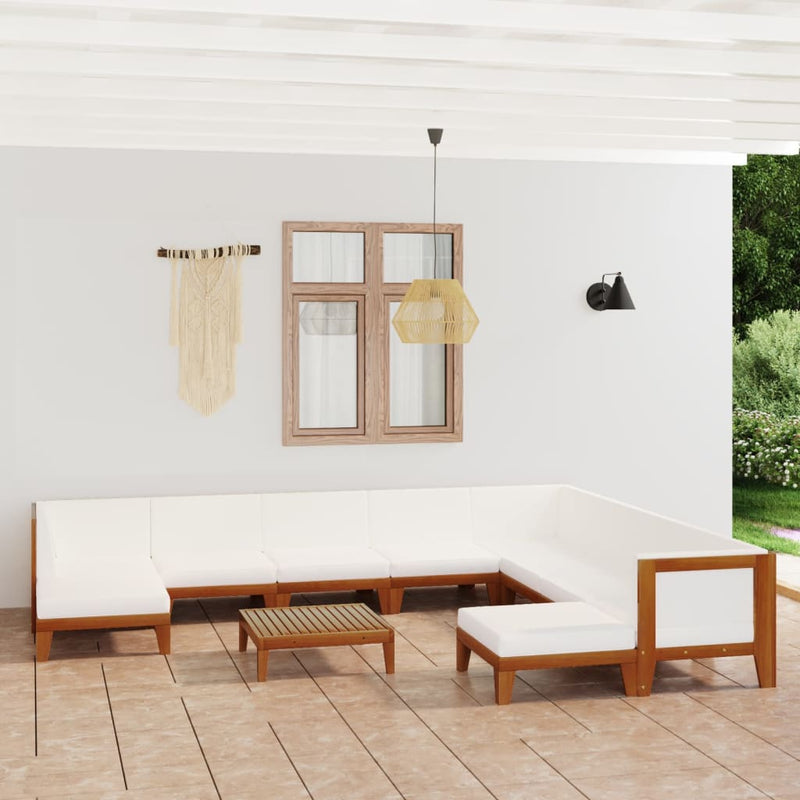 11_Piece_Garden_Lounge_Set_with_Cushions_Solid_Acacia_Wood_IMAGE_1