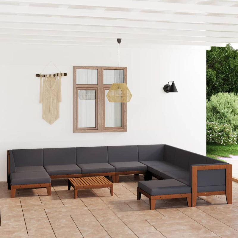 11_Piece_Garden_Lounge_Set_with_Cushions_Solid_Acacia_Wood_IMAGE_1