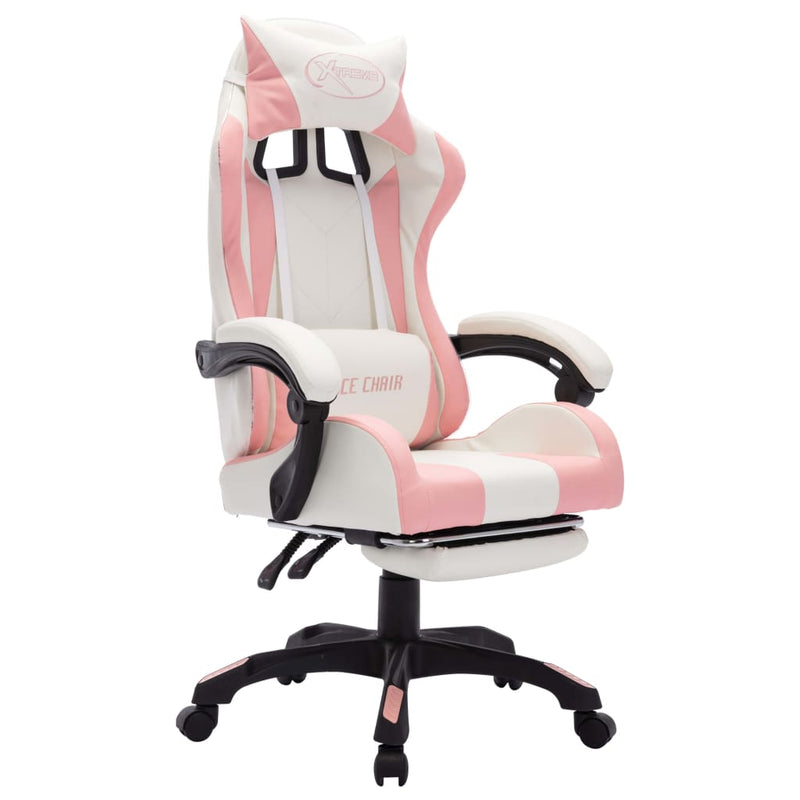 Racing_Chair_with_RGB_LED_Lights_Pink_and_White_Faux_Leather_IMAGE_3_EAN:8719883995120