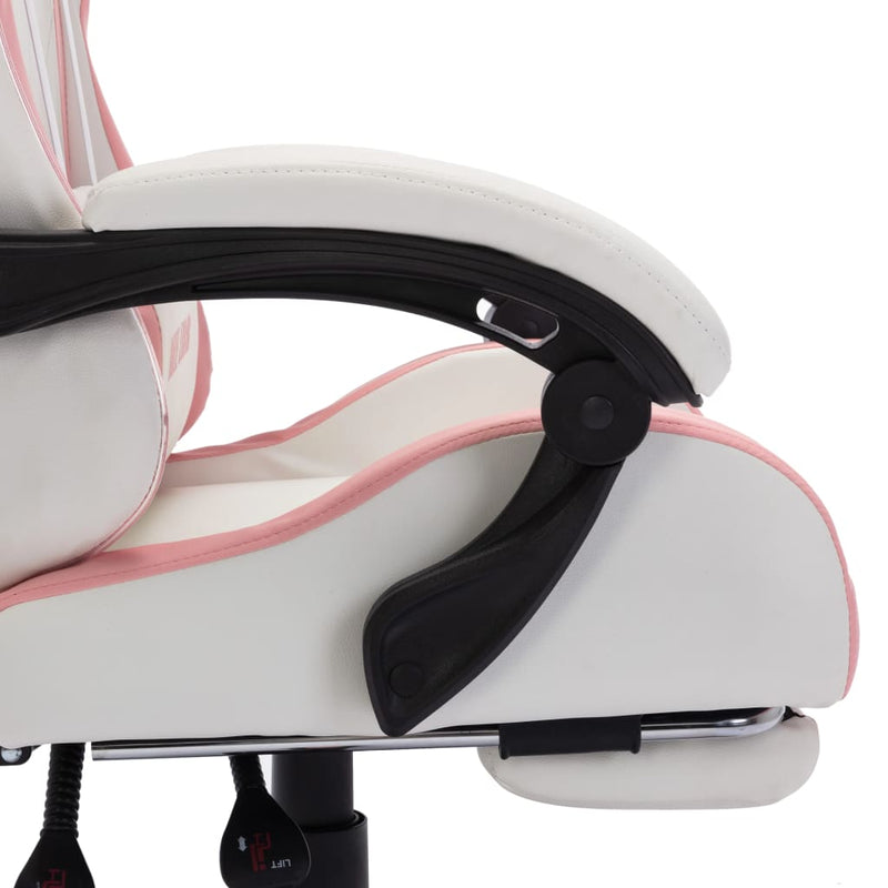 Racing_Chair_with_RGB_LED_Lights_Pink_and_White_Faux_Leather_IMAGE_8_EAN:8719883995120