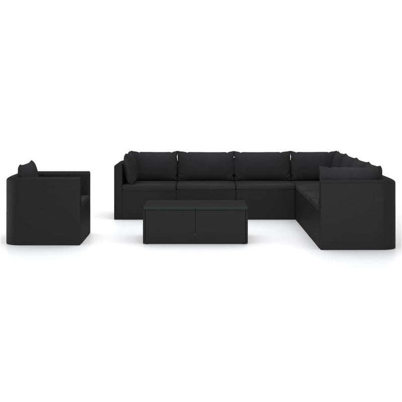 10_Piece_Garden_Lounge_Set_with_Cushions_Poly_Rattan_Black_IMAGE_3