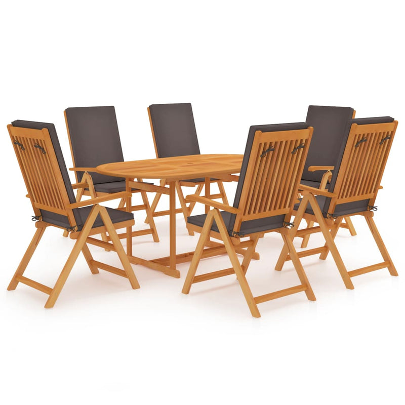 7_Piece_Garden_Dining_Set_with_Grey_Cushions_Solid_Teak_Wood_IMAGE_1