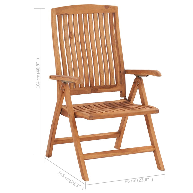 Garden Chairs 2 pcs with Anthracite Cushions Solid Teak Wood