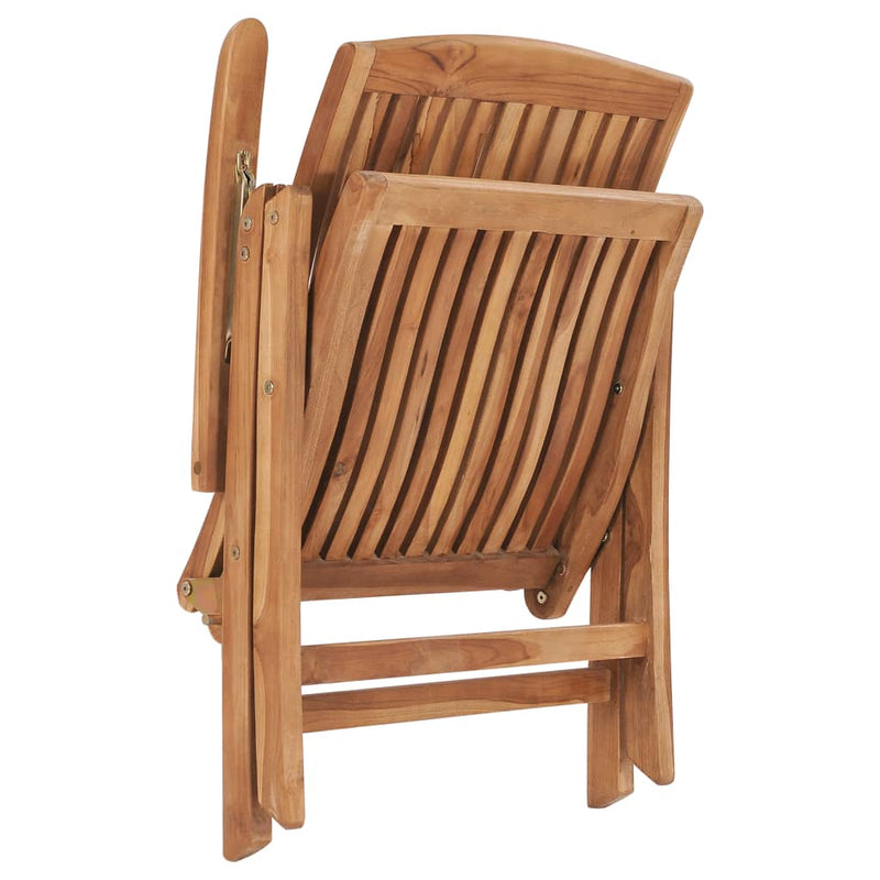 Garden Chairs 2 pcs with Anthracite Cushions Solid Teak Wood