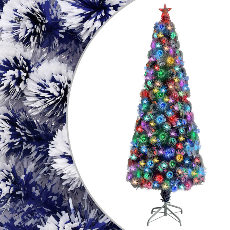 Artificial_Christmas_Tree_with_LED_White&Blue_210_cm_Fibre_Optic_IMAGE_1_EAN:8720286362785