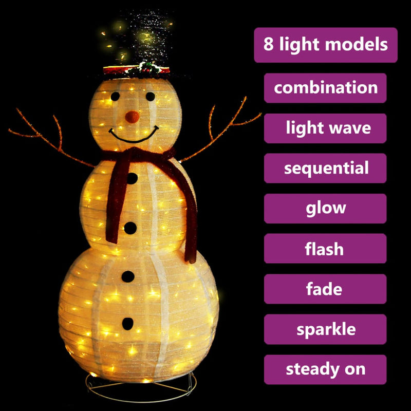 Decorative_Christmas_Snowman_Figure_LED_Luxury_Fabric_120cm_IMAGE_3