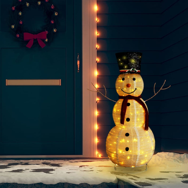 Decorative_Christmas_Snowman_Figure_LED_Luxury_Fabric_120cm_IMAGE_1